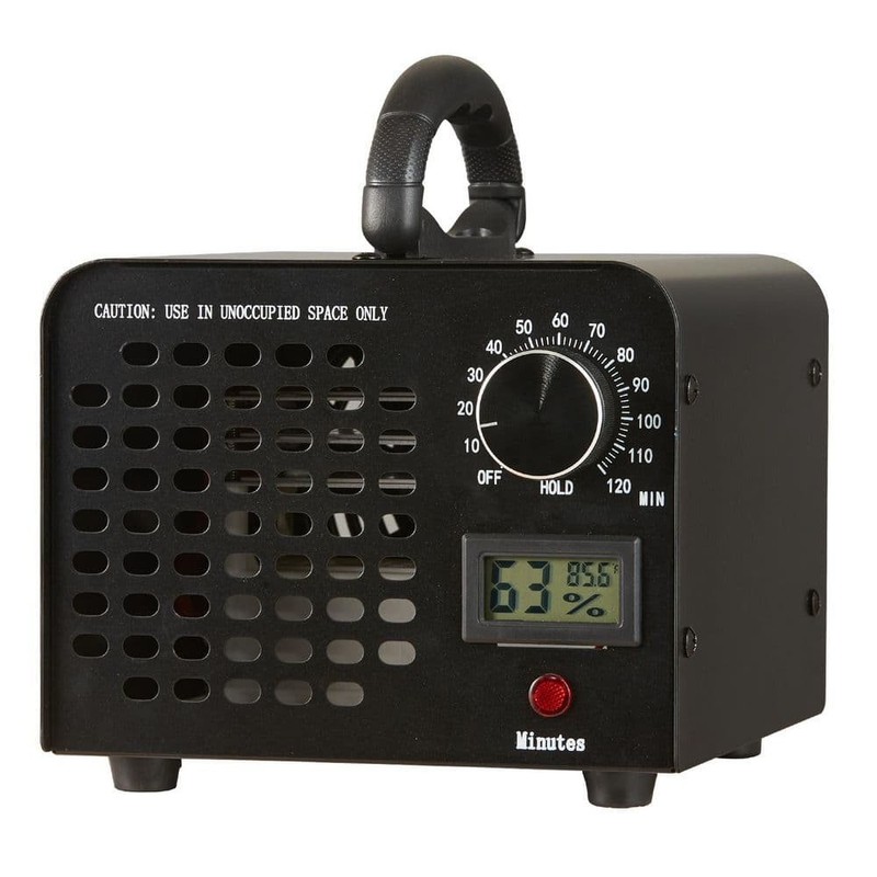 SKYSHALO Ozone Generator, 3230 sq. ft. HEPA-Type Ozone Generator in Black
