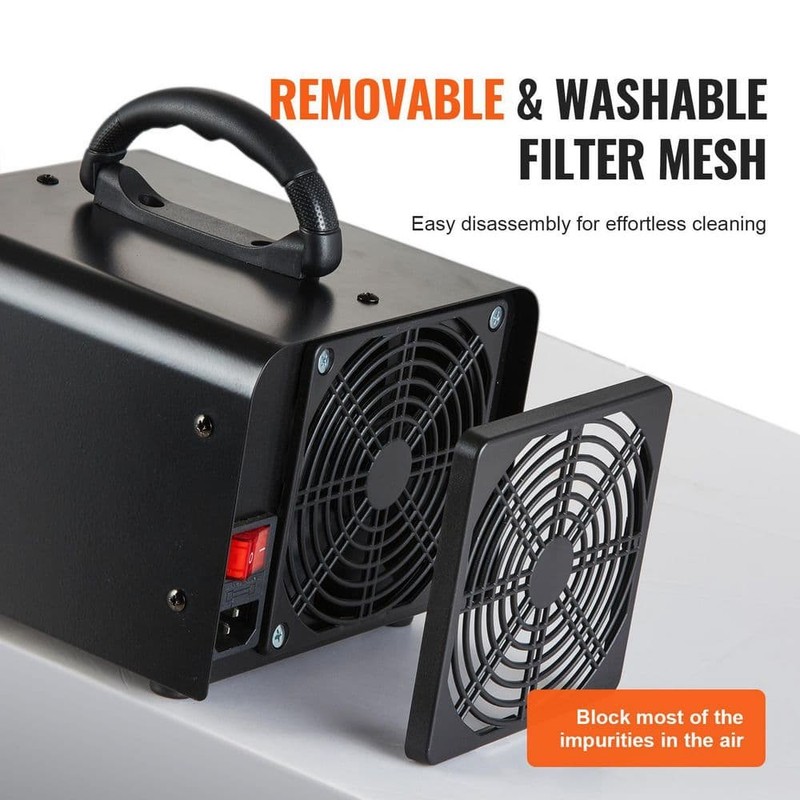 SKYSHALO Ozone Generator, 3230 sq. ft. HEPA-Type Ozone Generator in Black - Image 5