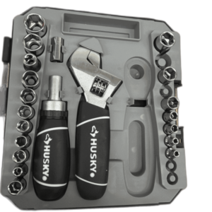Husky 1/4 in. and 3/8 in. Stubby Ratchet and Socket Set (46-Piece) MISSING