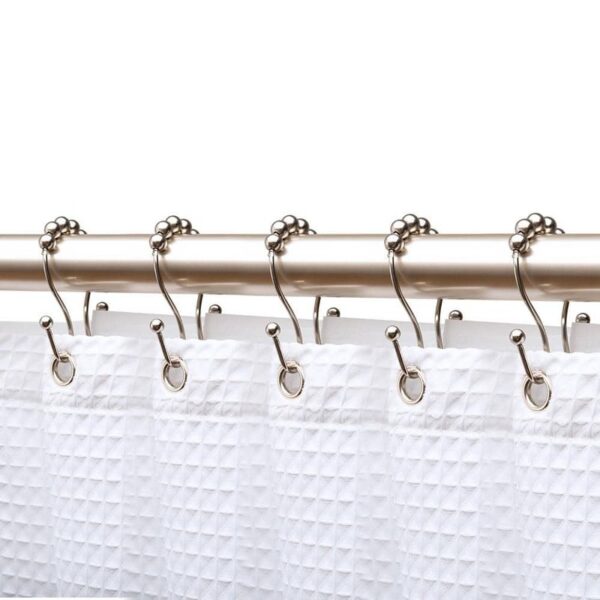 Utopia Alley Double Roller Ball Shower Curtain Rings Rust Resistant SS