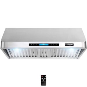 JANSKA 36 in. 900 CFM Ducted Under Cabinet Range Hood with Touch Display
