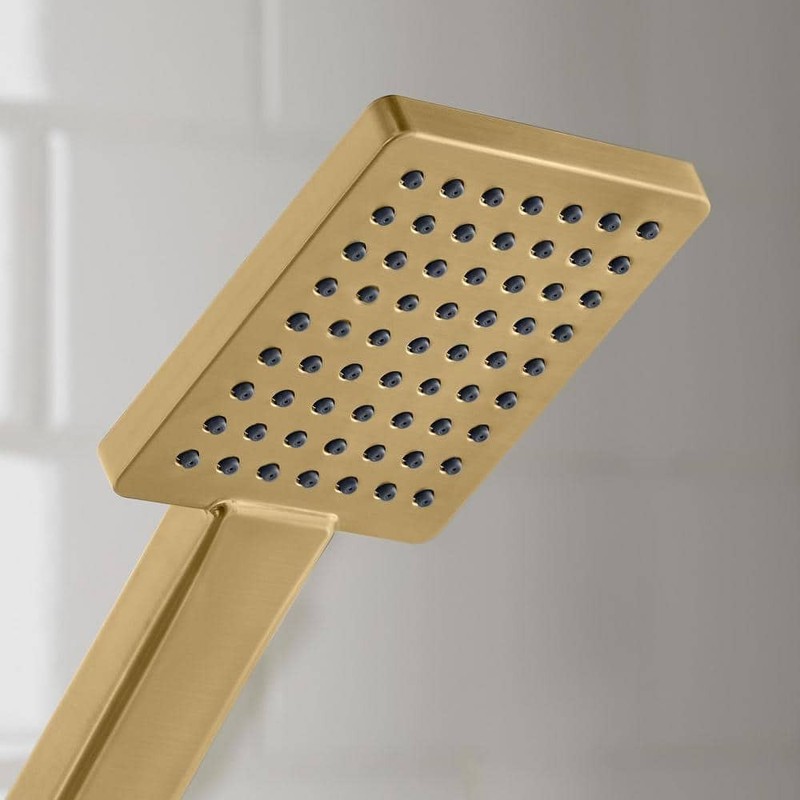 Glacier Bay Modern 1-Spray 7.9 in. Dual Tub Wall Mount Fixed and Handheld - Image 3