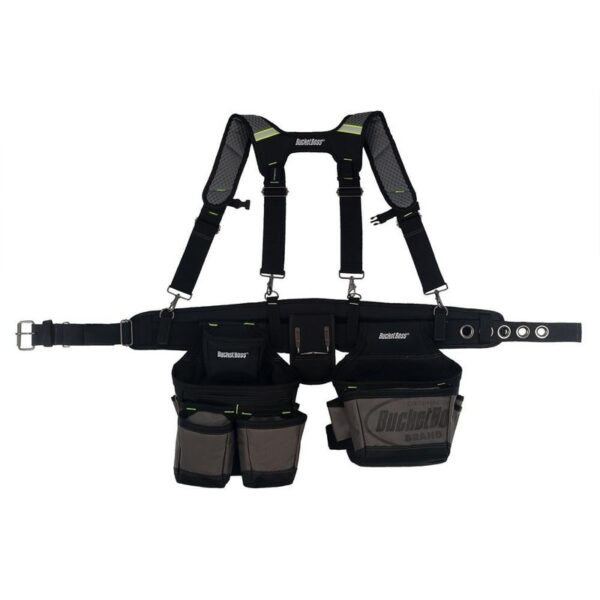 BUCKET BOSS 2 Bag 19-Pocket Professional High Visibility Contractor's Work