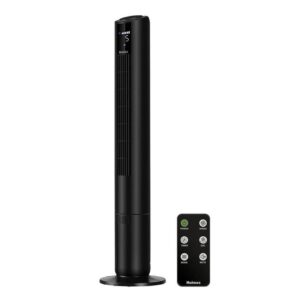 Holmes 42 in. Oscillating 5 Speed Digital Tower Fan Black with ClearRead Display