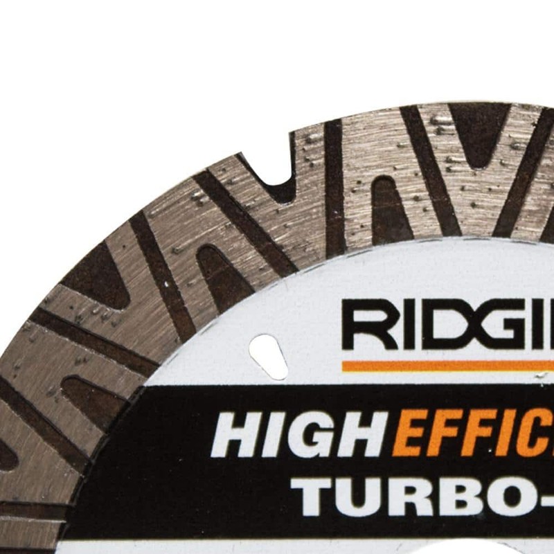 RIDGID TURBO-V 7 In. Turbo Rim Diamond Blade for Masonry High Efficiency Cutting - Image 3