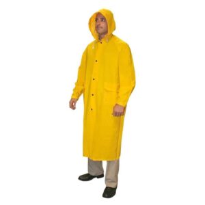 Cordova Renegade RC35YM Medium Yellow 2-Piece Rain Coat w/ Hood Corduroy Collar