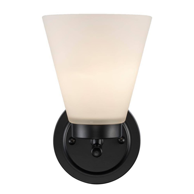 Bel Air Lighting Fifer 1-Light Black Indoor Wall Sconce Light Fixture - Image 7