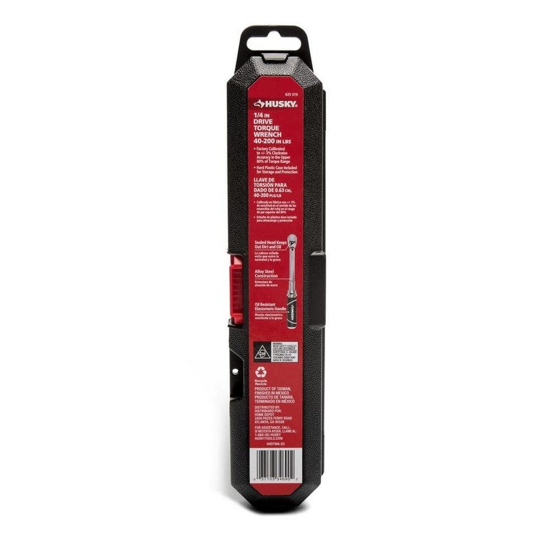 Husky 40 in./lbs. to 200 in./lbs. 1/4 in. Drive Torque Wrench - Image 7