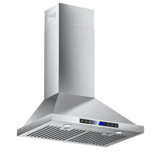 INATECK 30 in. 900 CFM Convertible Wall Mount Downdraft System Stainless Steel
