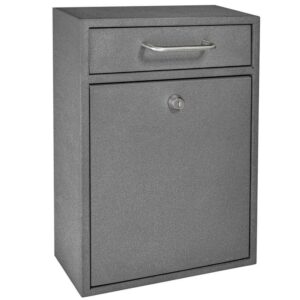 Mail Boss Olympus Locking Wall-Mount Drop Box with High Security Reinforced