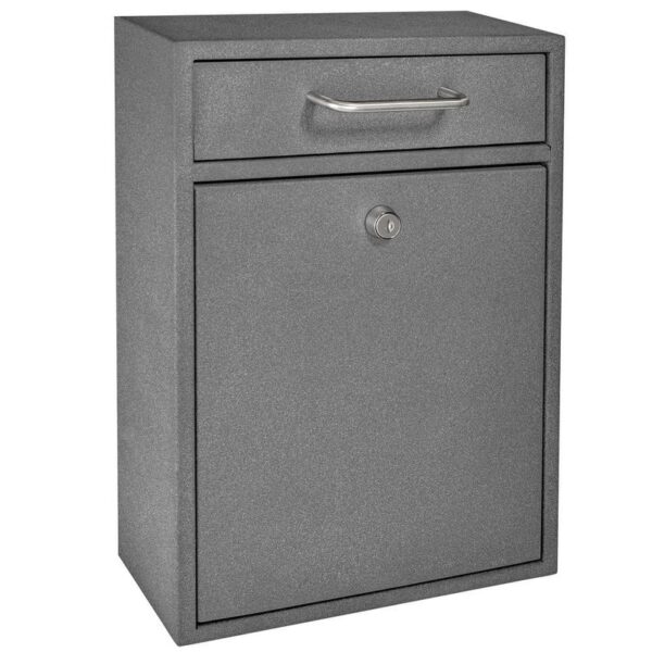 Mail Boss Olympus Locking Wall-Mount Drop Box with High Security Reinforced