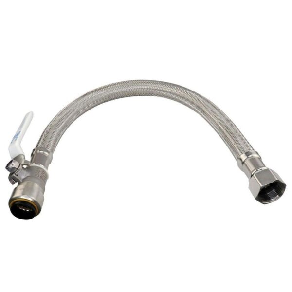 Everbilt 3/4in PTC x FIP 18in SS Water Heater Connector Valve