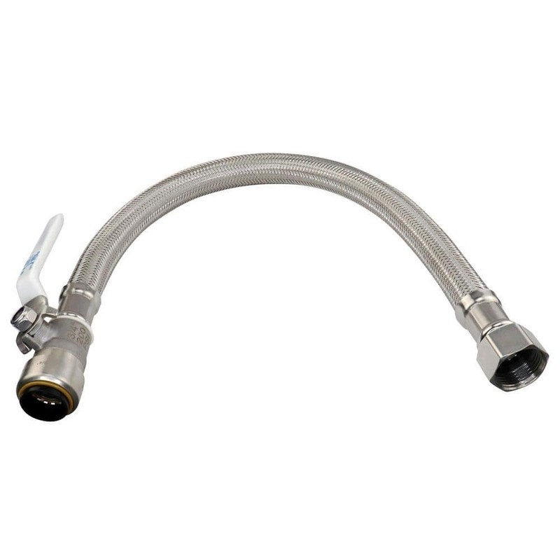 Everbilt 3/4in PTC x FIP 18in SS Water Heater Connector Valve