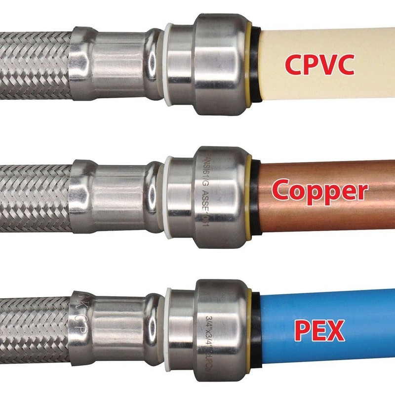 Everbilt 3/4in PTC x FIP 18in SS Water Heater Connector Valve - Image 6