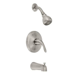 Glacier Bay Builders Single Handle 1-Spray Tub & Shower Faucet 1.8 GPM w/Valve
