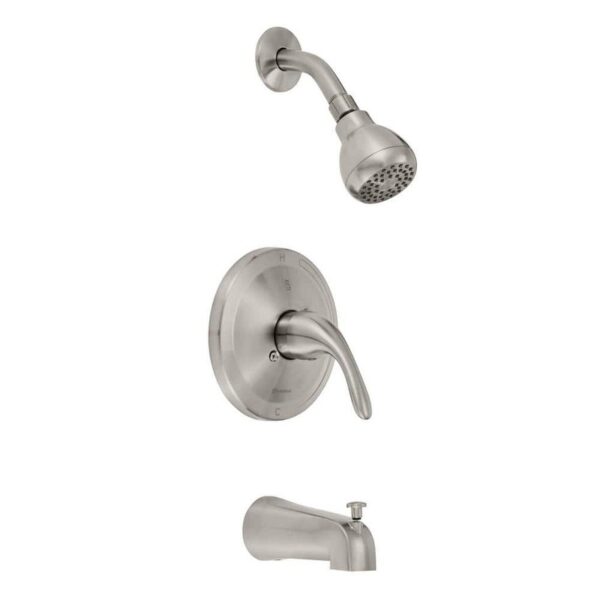 Glacier Bay Builders Single Handle 1-Spray Tub & Shower Faucet 1.8 GPM w/Valve