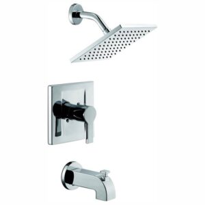 Glacier Bay Modern Single-Handle 1-Spray Tub&Shower Faucet 1.8GPM Chrome w/Valve