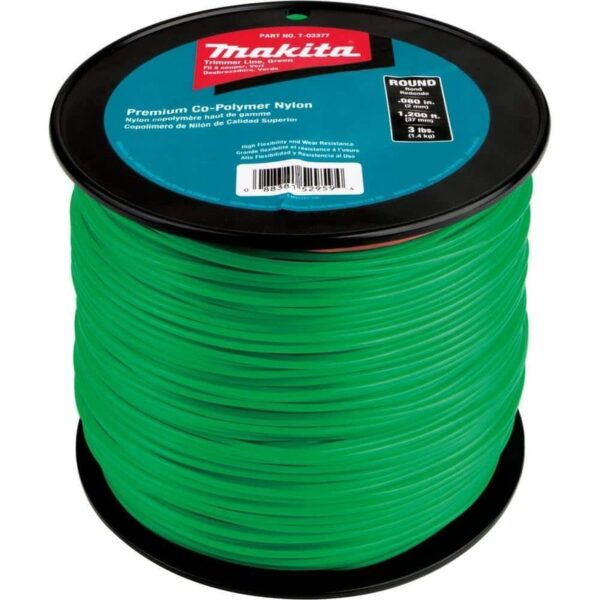 Makita 3 lbs. 0.080 in. x 1,200 ft. Round Trimmer Line in Green