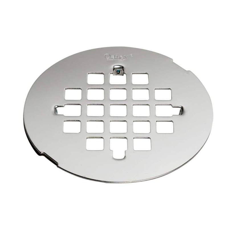Oatey 4-1/4 in. Round Universal Snap-In Shower Strainer in Stainless Steel