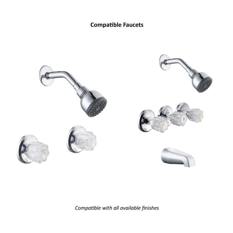 Glacier Bay Aragon Tub and Shower Acrylic Handle Replacement for Double - Image 2