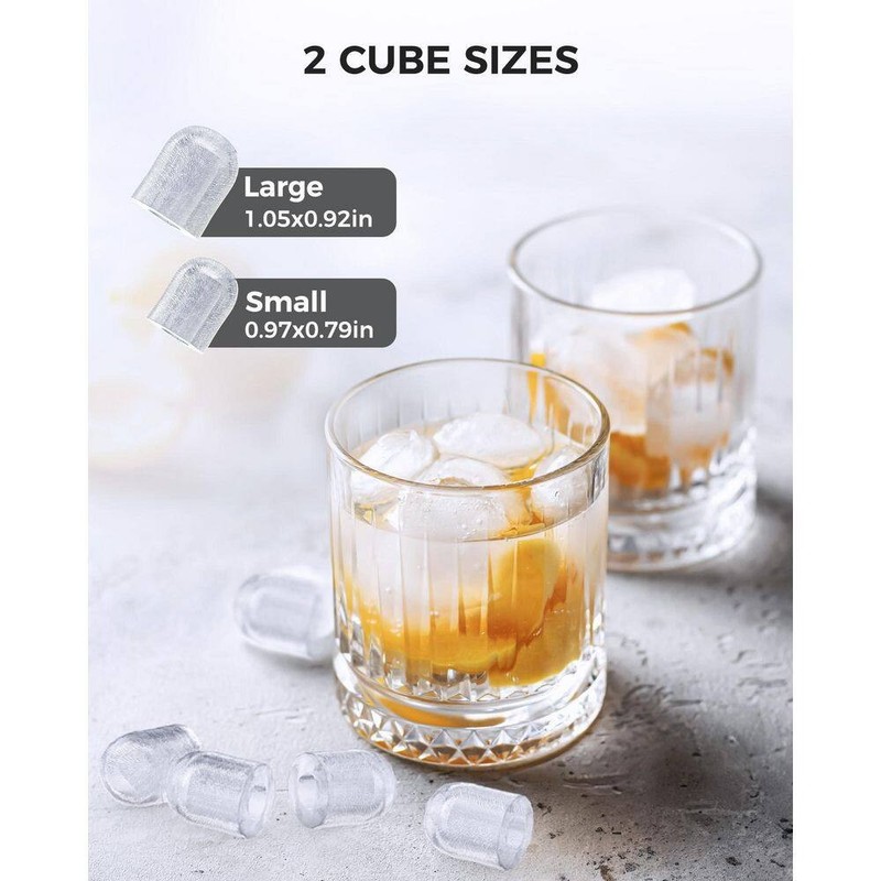 COWSAR 8.66" 26 lb. Portable Ice Maker Bullet Ice Machine w/Selectable Ice Size - Image 5