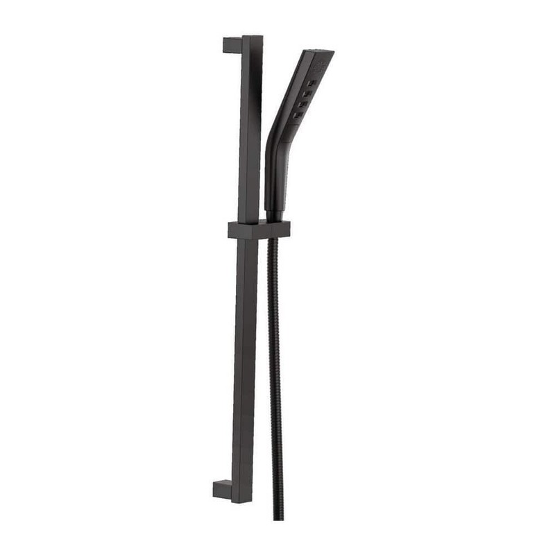 Delta 3-Spray Patterns Wall Mount Handheld Shower Head 1.75 GPM in Matte Black