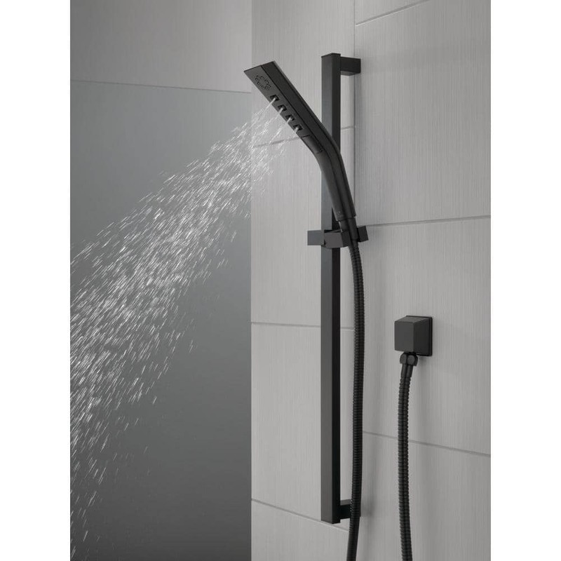 Delta 3-Spray Patterns Wall Mount Handheld Shower Head 1.75 GPM in Matte Black - Image 2