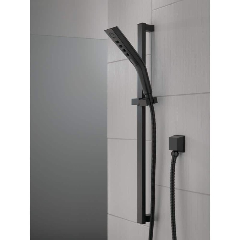 Delta 3-Spray Patterns Wall Mount Handheld Shower Head 1.75 GPM in Matte Black - Image 10