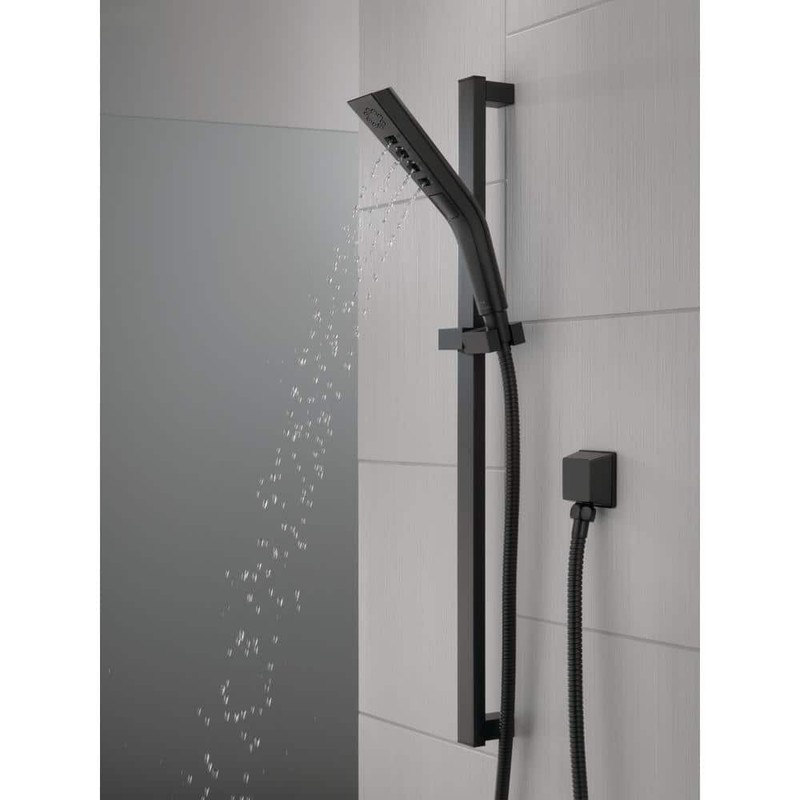Delta 3-Spray Patterns Wall Mount Handheld Shower Head 1.75 GPM in Matte Black - Image 11