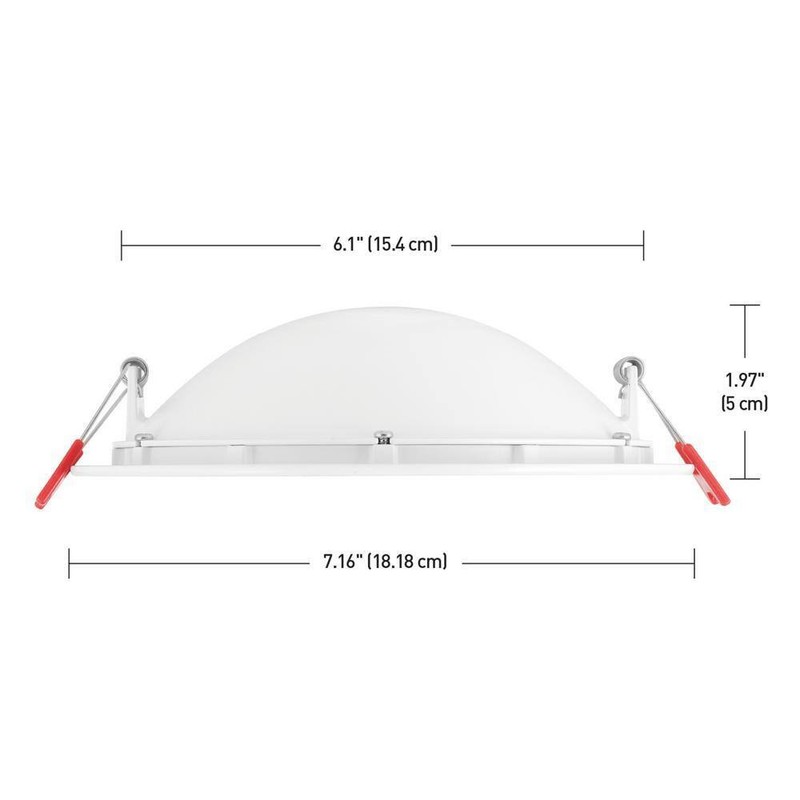 CE Ultra Low Glare LED 6 in Round Adj Color Temp Canless Recessed Light, White - Image 10