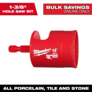 Milwaukee 1-3/8 in. Diamond Max Hole Saw Bit