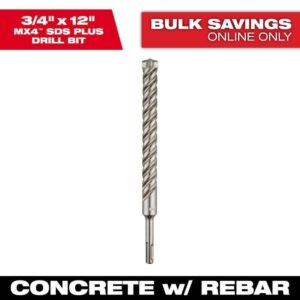 Milwaukee SDS+ 4CT MX4 3/4 in. x 10 in. x 12 in.