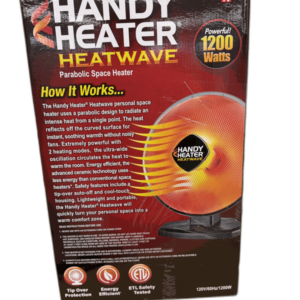 HANDY HEATER 1200-Watt Electric Oscillating Ceramic Parabolic Space Heater