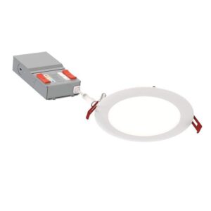 Juno Wafer M-Volt 120-277-Volt 6 in. Adjustable Lumen and CCT Canless IC Rated