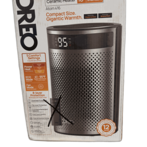 DREO 1500-Watt 9.84" Portable Ceramic Electric Convection Space Heater NO REMOTE