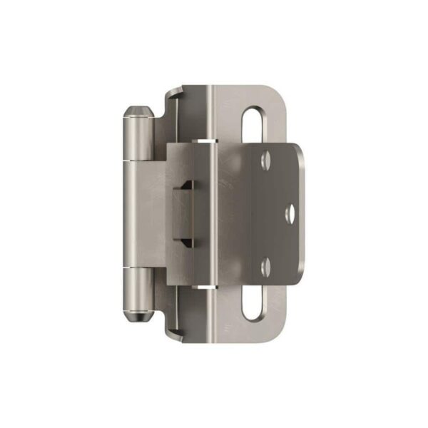 LOT OF 8 Amerock Satin Nickel 3/8 in. (10 mm) Inset Self-Closing (2-Pack)