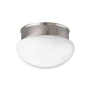 Progress Lighting 7.5 in. 1-Light Brushed Nickel LED Flush Mount