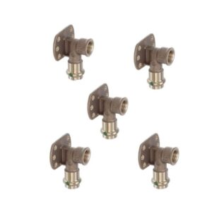 Viega ProPress 1/2 in Press x 3/8 in FPT Bronze 90 Degree Drop Ear Elbow 5 Pack