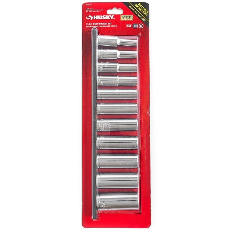 Husky 1/2 in. Drive Deep SAE Socket Set (11-Piece) - Image 6