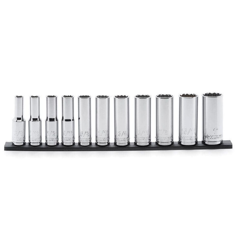 Husky 1/2 in. Drive Deep SAE Socket Set (11-Piece) - Image 7