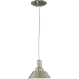 Volume Lighting 1-Light Brushed Nickel Interior Pendant