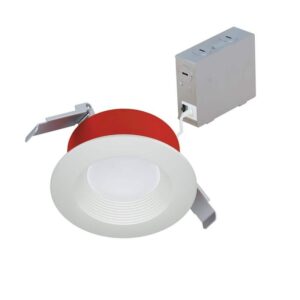 HALO 4 in. Fire Rated Canless Integrated LED, Recessed Light Trim, 5CCT