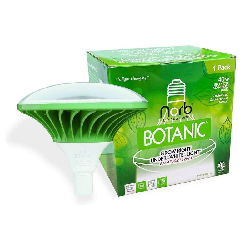ELECWISH NorbBOTANIC 40W Equivalent UFO 3100K Plant Grow Light Bulb (1-Pack)