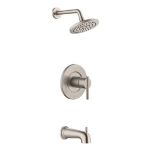 Glacier Bay Dorind Single-Handle Tub Shower Faucet 1.8GPM Brushed Nickel w/Valve