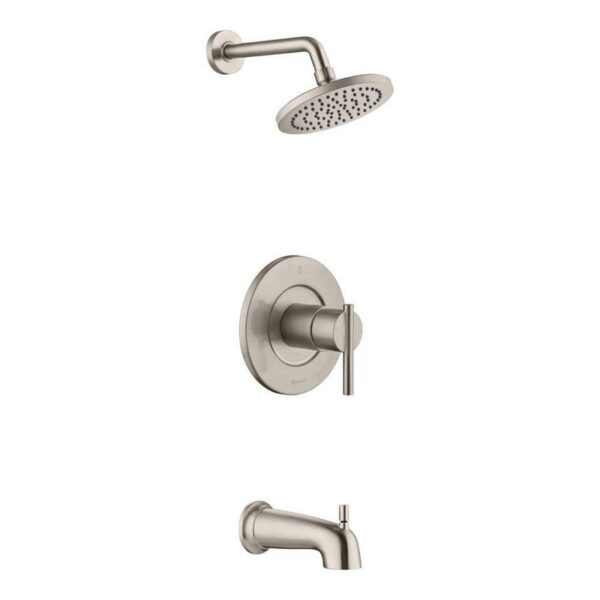 Glacier Bay Dorind Single-Handle Tub Shower Faucet 1.8GPM Brushed Nickel w/Valve