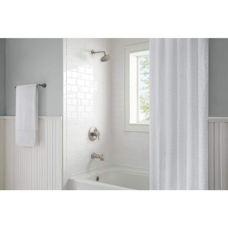 Glacier Bay Dorind Single-Handle Tub Shower Faucet 1.8GPM Brushed Nickel w/Valve - Image 2