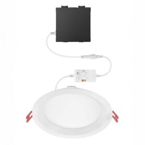 Elite Series 6 in. LED DuoBright 3-Level Lumen Select Baffle Canless Light