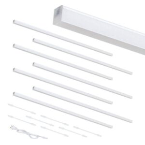Ultra Slim 32" 120V Plug-in White LED Magnetic Cabinet Light 8-Pack 5000K