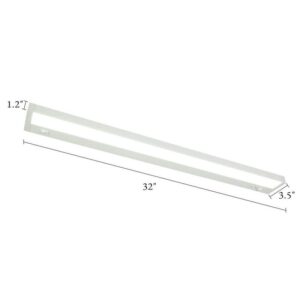 32 in. Plug-in/Hardwired White 5 CCT Integrated LED Linkable Under Cabinet Light