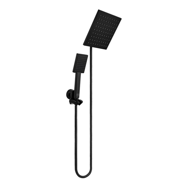 Glacier Bay Modern 1-Spray 7.9 in. Dual Tub Wall Mount Fixed and Handheld Shower - Image 4